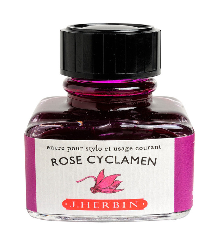 Encre traditionnelle à stylo en flacon D 30ml Rose cyclamen