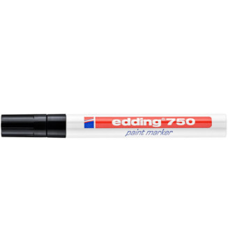 Marqueur Peinture 750 Noir Pointe Ronde 2-4 mm