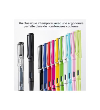 Stylo plume SAFARI blanc brillant plume M