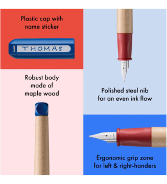 Stylo à plume abc red, taille de plume: A