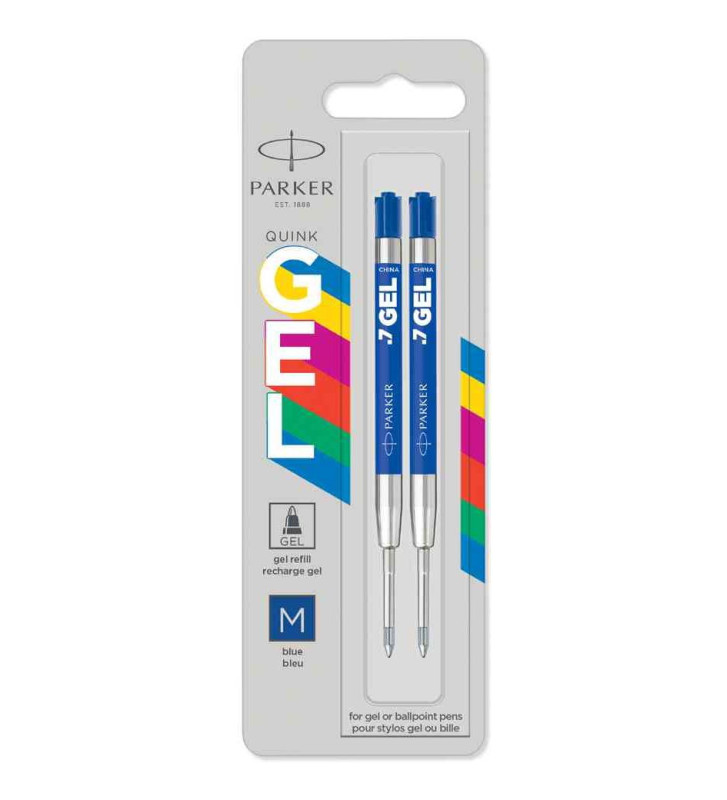 Recharge QUINK Gel ECO, tracé: M, blister de 2, bleu