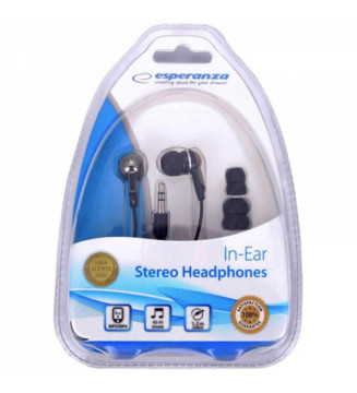 Ecouteurs intra auriculaire EH125 Fiche jack 3,5 mm stéréo noir