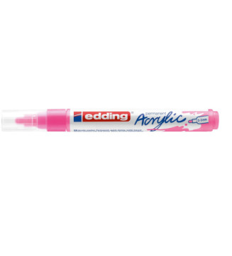 Marqueur acrylique moyen 5100 rose fluorescent 2-3 mm