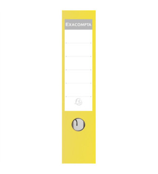 Classeur à levier polypropylène dos de 75mm - Jaune