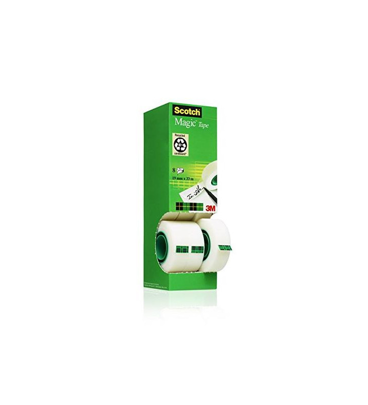 Tour de 8 Rubans adhésif Magic 810, 19 mm x 33 m