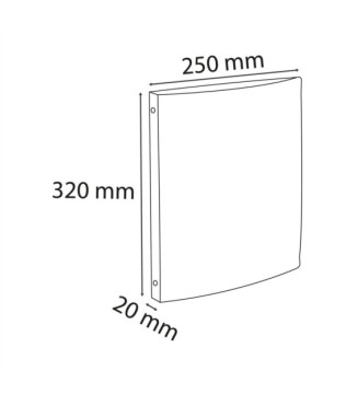 Classeur 4 anneaux 15mm polypropylène OPAK - A4 - Vert foncé