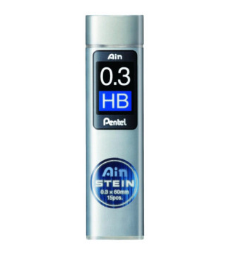 Etui de 15 mines 0,3 mm AIN STEIN C273 dureté HB