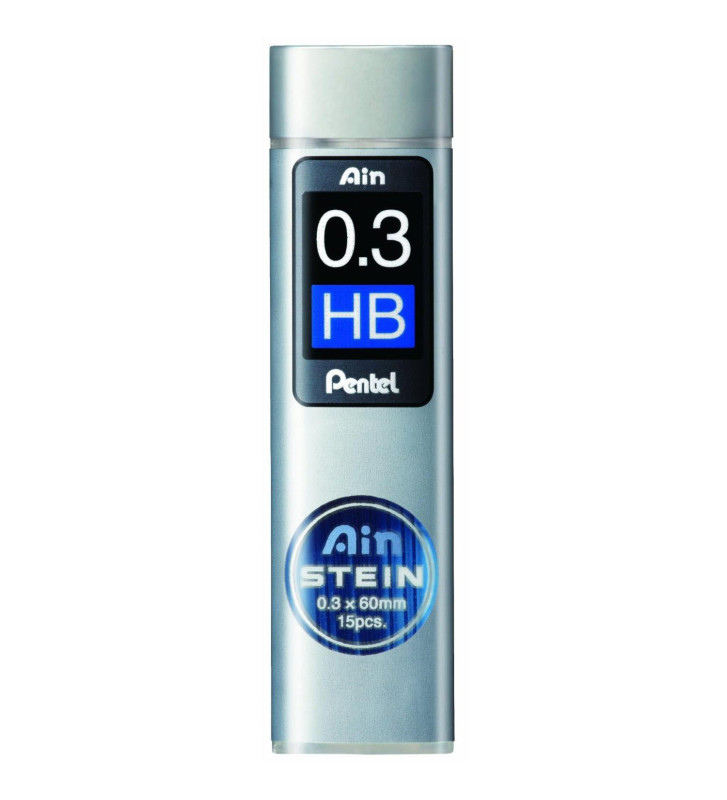 Etui de 15 mines 0,3 mm AIN STEIN C273 dureté HB