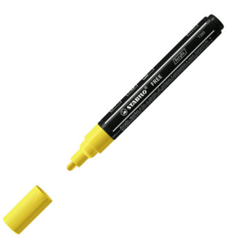 Marqueur pointe moyenne FREE acrylic T300 jaune