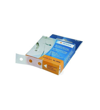 Boîte de 500 Oeillets de renforcement plastique Transparent adhésif