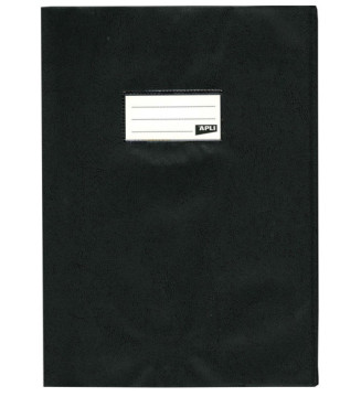 Protège-cahier PVC 19/100ème 24 x 32 cm Opaque Noir