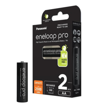 Eneloop Pro Pack 2 Piles Rechargeables Mignon 2500mAh AA Ni-MH