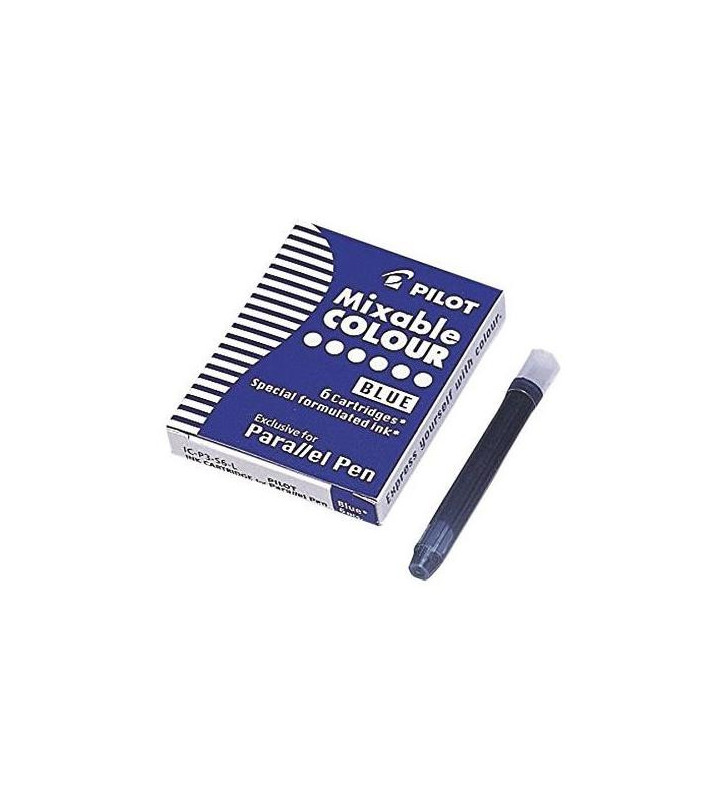 Boite de 6 Cartouches d'encre pour stylo Parallel Pen Bleu
