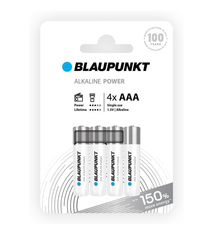 Pack 4 Piles AAA/LR03 Alcalines 1,5V