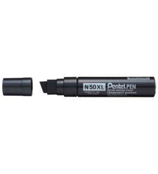 Marqueur permanent N50XL Corps Aluminium Pointe biseautée 17 mm Noir