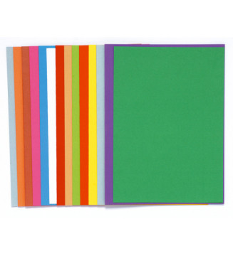 Paquet 100 Sous-Chemise ROCK'S Papier 80g Teintes Vives 10 Couleurs