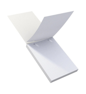 Bloc de 60  fiches bristol 148X210 perforées Q5/5 blanc