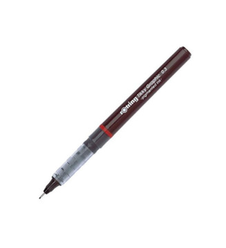 Stylo feutre Tikky Graphic Pigmenté Pointe baguée métal 0,3 mm Noir