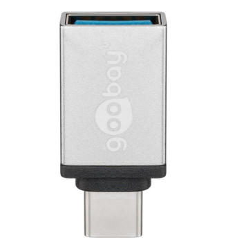 Adaptateur OTG USB-C Mâle – USB-A Femelle Argent