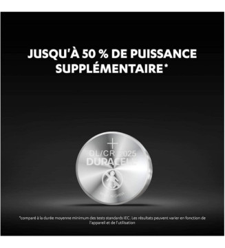Blister de 2 Piles Boutons Lithium DL2025 CR2025 3V