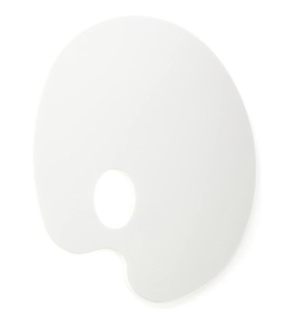 Palette ovale plastique - Support pour peinture