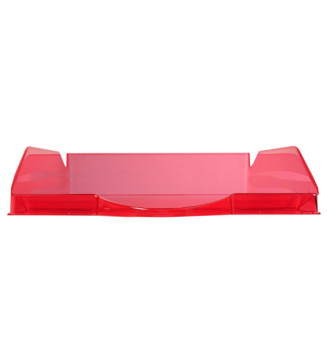 Corbeille à courrier Ecotray Linicolor - Framboise