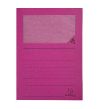 Paquet de 100 chemises à fenetre Forever - 22x31cm - Fuchsia