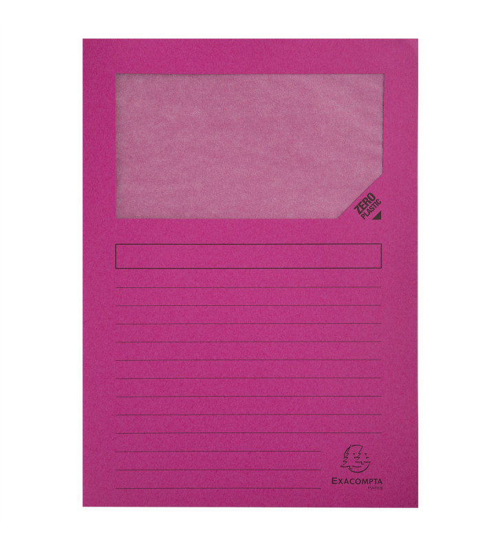 Paquet de 100 chemises à fenetre Forever - 22x31cm - Fuchsia