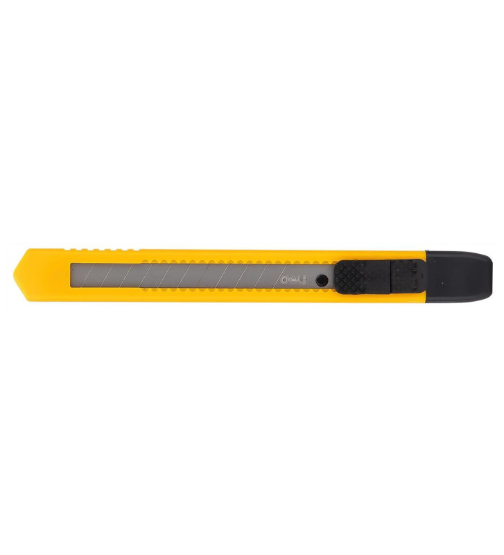 Cutter Slim 13 lames 9mm ESSSENTIAL 12,5cm Noir Jaune