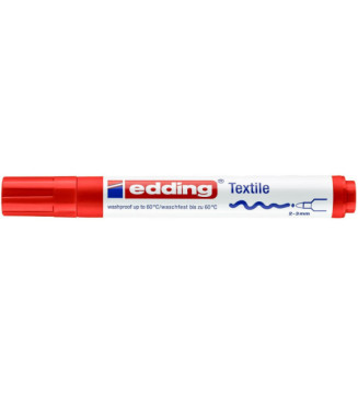 Marqueur pour Textiles 4500 Rouge Pointe Ronde 2-3 mm