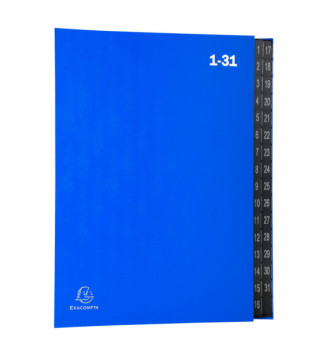 Trieur rigide Ordonator économique 32 compartiments numériques 24 x 34 Bleu