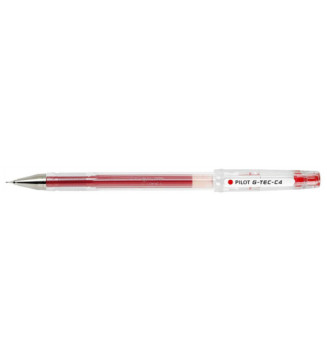 Stylo Roller Encre gel G-TEC-C4 Pointe Ultra Fine 0,4 Tracé 0,2mm Rouge