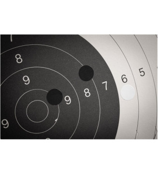 Pastille pour cible de tir 19 mm noir