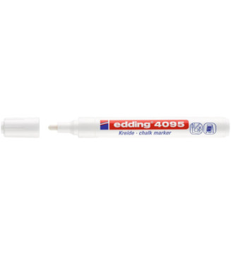 Marqueur Craie Liquide 4095 Ardoises et Fenêtres Blanc Pointe Ronde 2-3 mm