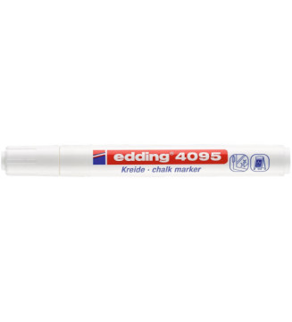 Marqueur Craie Liquide 4095 Ardoises et Fenêtres Blanc Pointe Ronde 2-3 mm