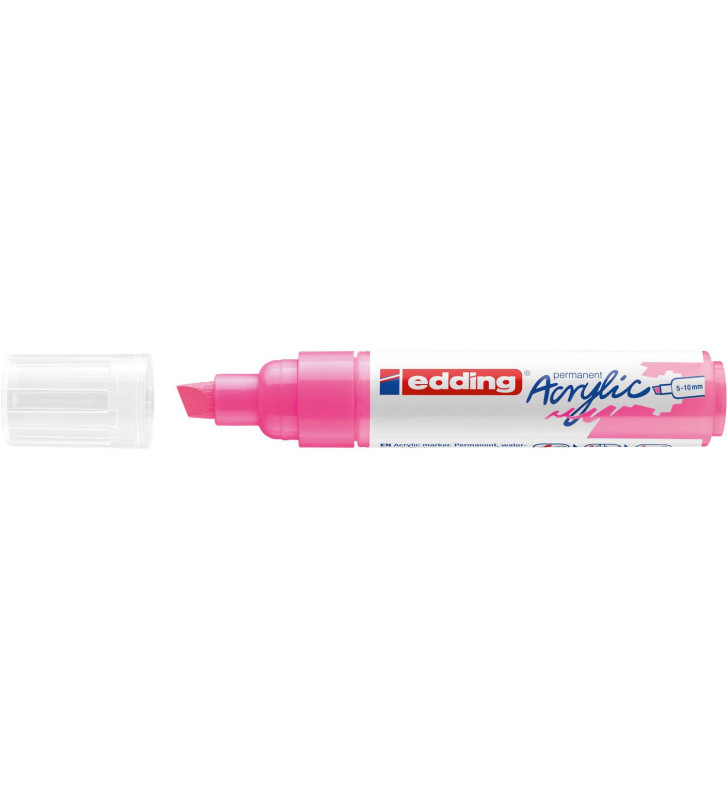 Marqueur acrylique large 5000 rose fluOrescent 5-10 mm