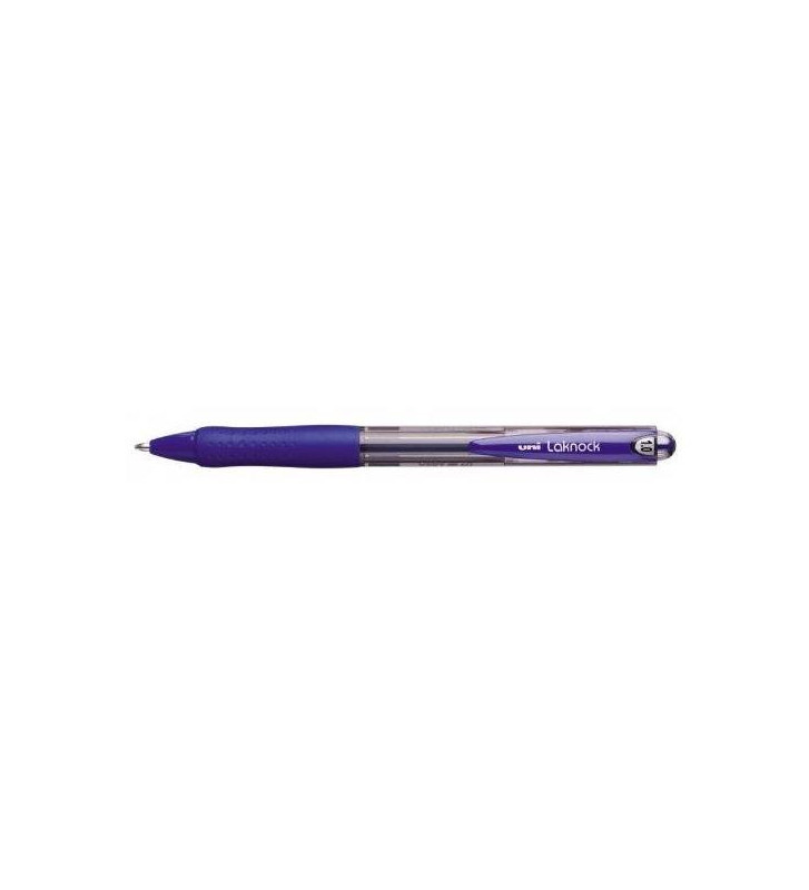 Stylo bille Laknock SN100/10 rétractable grip pointe moyenne 1mm Bleu