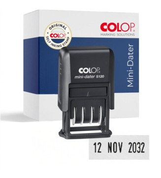 Mini dateur S120 mois en lettres, Hauteur de caractère 4mm