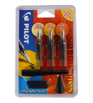 Stylo plume de calligraphie Plumix+3 plumes ( 0,58 / 0,7 / 1mm)