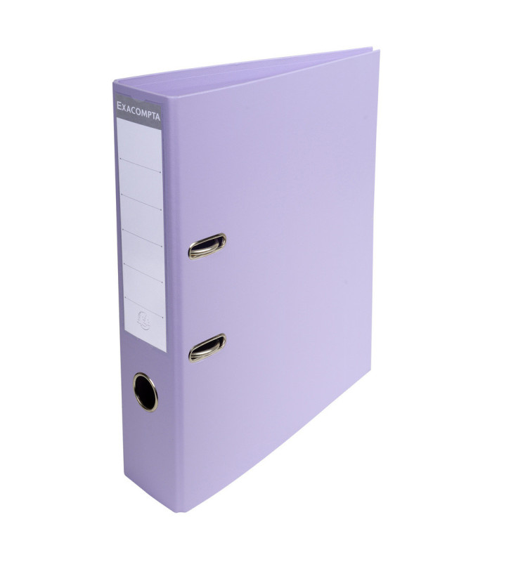 Classeur à levier PVC A4 dos de 70mm Lilas