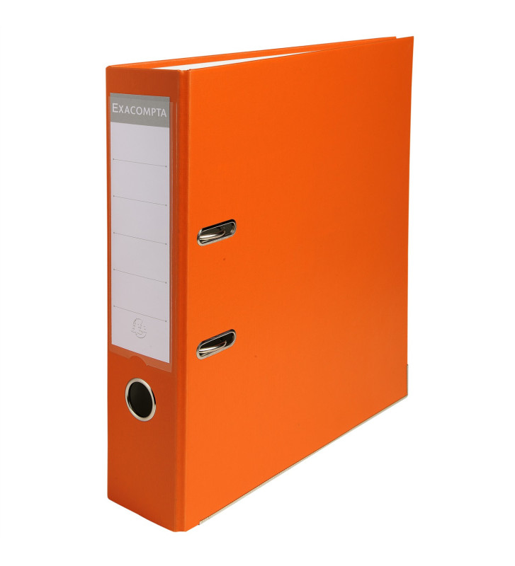 Classeur à levier polypropylène dos de 75mm - Orange