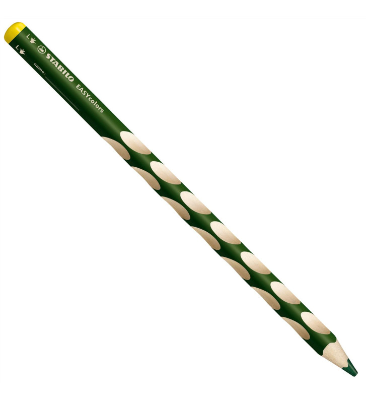 Crayon de couleur EASYcolors vert foncé gaucher