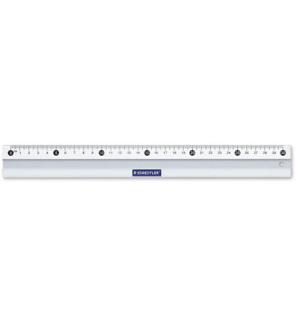 Régle en métal aluminium Anti glisse 30 cm