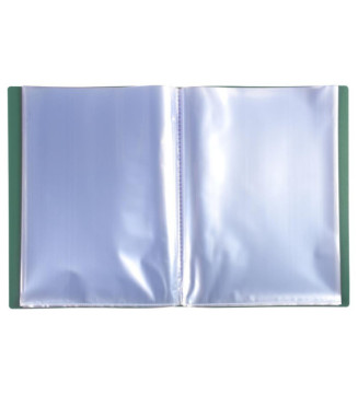 Protège-documents A4 Polypro 100 pochettes 200 vues Vert