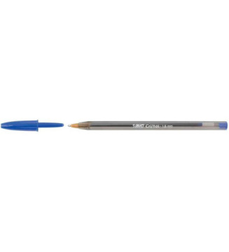 Stylo à bille Cristal pointe large 1,6 mm Bleu