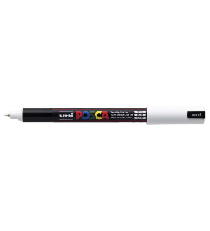 Marqueur pointe calibrée extra-fine pc1mr 0,7mm blanc