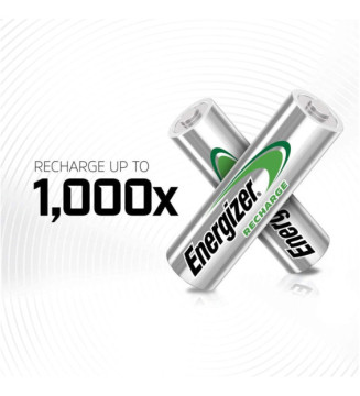 Pack 10 Piles Rechargeables Power Plus HR6 AA 2000mAh