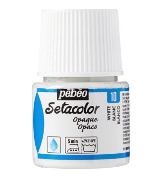 Setacolor Flacon 45ml Peinture pour Tissu blanc