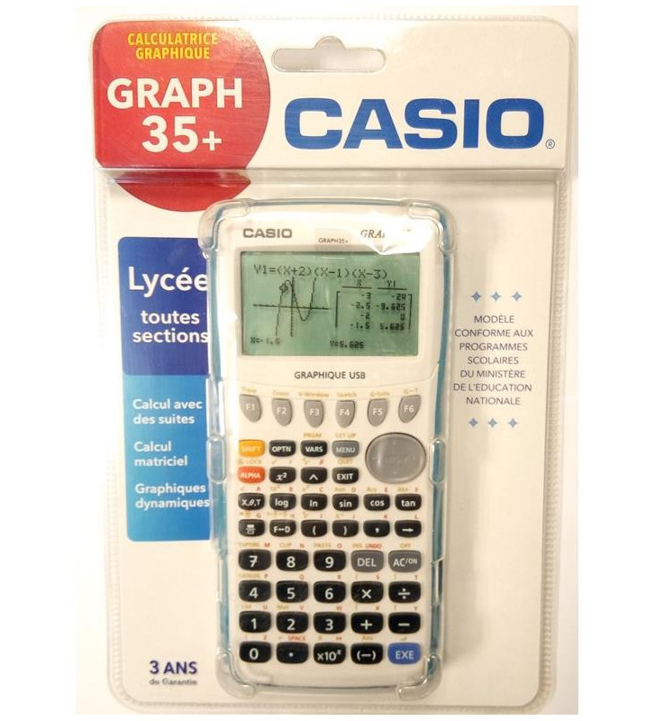 CASIO Calculatrice GRAPH 35+ancienne génération sans mode examen