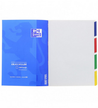 Lot 4 Cahiers Oxford Infinium 24x32cm - 96 Pages Grands Carreaux - Couverture Indéchirable